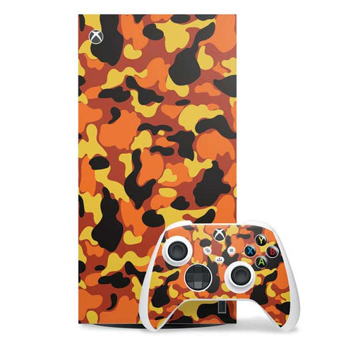 Orange Camo Xbox Series X Skins