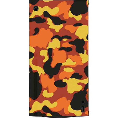 Orange Camo XBox Series X Digital Edition Console Skin