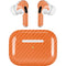 Orange Carbon Fiber Specialty Texture Material AirPods Skins