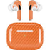Orange Carbon Fiber Specialty Texture Material AirPods Skins