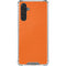 Orange Carbon Fiber Specialty Texture Material Galaxy A17 Clear Case