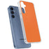 Orange Carbon Fiber Specialty Texture Material Galaxy A55 5G Clear Case