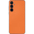 Orange Carbon Fiber Specialty Texture Material Galaxy A55 5G Skin
