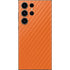 Orange Carbon Fiber Specialty Material Galaxy S23 Ultra Skin