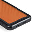 Orange Carbon Fiber Specialty Texture Material Galaxy S24 Plus Waterproof Case