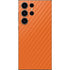 Orange Carbon Fiber Specialty Texture Material Galaxy S25 Ultra Skin