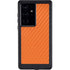 Orange Carbon Fiber Specialty Texture Material Galaxy S24 Ultra Waterproof Case