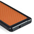 Orange Carbon Fiber Specialty Texture Material Galaxy S24 Ultra Waterproof Case