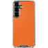 Orange Carbon Fiber Specialty Texture Material Galaxy S26 Clear Case
