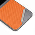 Orange Carbon Fiber Specialty Texture Material Galaxy Z Flip6 Skin