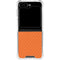 Orange Carbon Fiber Specialty Texture Material Galaxy Z Flip6 Clear Case