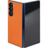 Orange Carbon Fiber Specialty Texture Material Galaxy Z Fold6 Skin