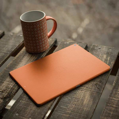 Orange Carbon Fiber Specialty Texture Material iPad Skins