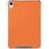 Orange Carbon Fiber Specialty Texture Material iPad 11th Gen (2025) Clear Case