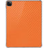 Orange Carbon Fiber Specialty Texture Material iPad Pro 11in (2024) Clear Case
