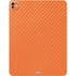Orange Carbon Fiber Specialty Texture Material iPad Pro 13in M4 (2024) Skin