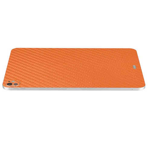 Orange Carbon Fiber Specialty Texture Material iPad Pro 13in M4 (2024) Skin