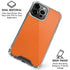 Orange Carbon Fiber Specialty Texture Material iPhone 16 Pro Max Clear Case