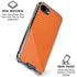 Orange Carbon Fiber Specialty Texture Material iPhone 16e Clear Case