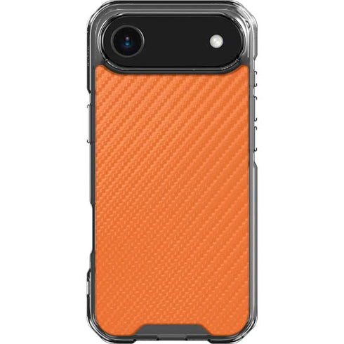 Orange Carbon Fiber Specialty Texture Material iPhone 17 Air Clear Case