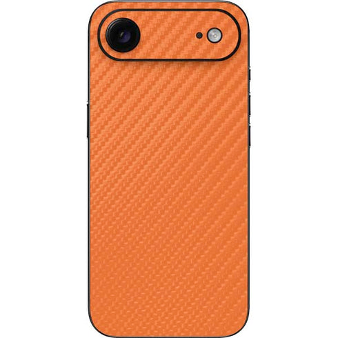 Orange Carbon Fiber Specialty Texture Material iPhone 17 Air Skin
