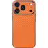 Orange Carbon Fiber Specialty Texture Material iPhone 17 Pro Max Skin