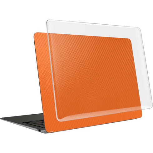 Orange Carbon Fiber Specialty Texture Material MacBook Air 15in (2023-2025) Case plus Skin