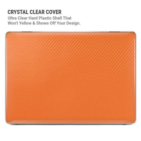 Orange Carbon Fiber Specialty Material MacBook Pro 13in (2020) Case plus Skin