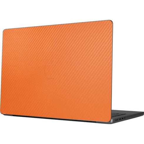 Orange Carbon Fiber Specialty Texture Material Apple MacBook Pro 14-inch Skin