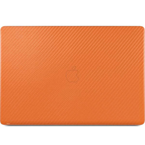 Orange Carbon Fiber Specialty Texture Material MacBook Skins