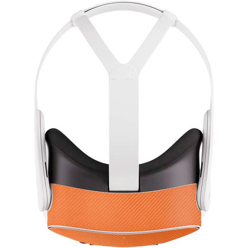 Orange Carbon Fiber Specialty Texture Material Meta Quest 3S Skin