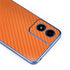 Orange Carbon Fiber Specialty Texture Material Moto G Play 4G (2024) Skin