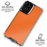 Orange Carbon Fiber Specialty Texture Material Moto G Power 5G (2024) Clear Case