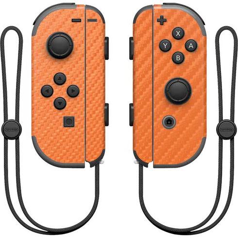Orange Carbon Fiber Specialty Texture Material Nintendo Skins