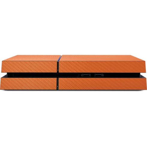 Orange Carbon Fiber Specialty Material PS4 Console Skin