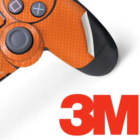 Orange Carbon Fiber Specialty Material PS4 Controller Skin