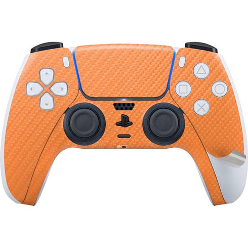 Orange Carbon Fiber Specialty Texture Material PS5 Pro Bundle Skin
