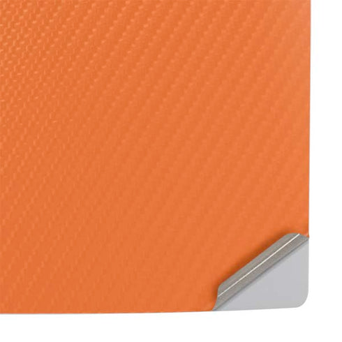 Orange Carbon Fiber Specialty Texture Material PS5 Pro Console Skin