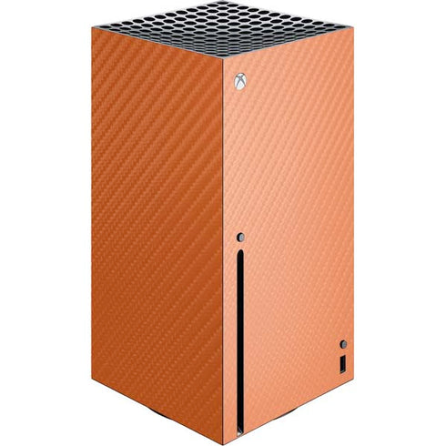 Orange Carbon Fiber Specialty Texture Material Xbox Series X Skins