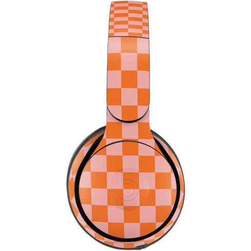 Orange Checkered Beats Solo Pro Skin