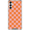 Orange Checkered Gabb Phone 4 Clear Case