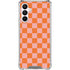 Orange Checkered Galaxy A16 5G Clear Case