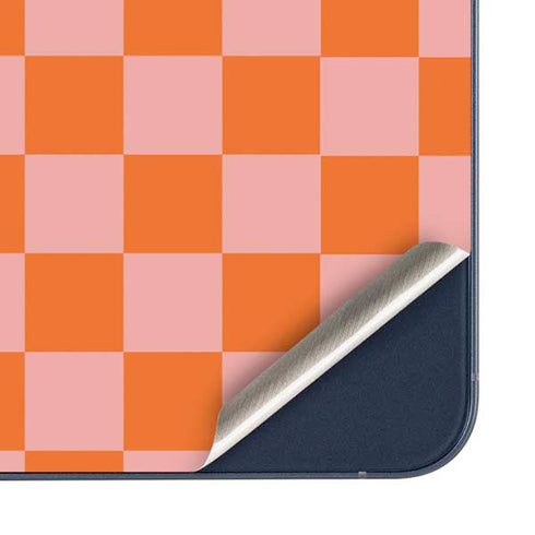 Orange Checkered Galaxy A36 5G Skin