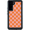 Orange Checkered Galaxy S24 Plus Waterproof Case