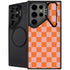 Orange Checkered Galaxy S25 Ultra Kickstand Case