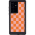 Orange Checkered Galaxy S24 Ultra Waterproof Case