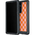 Orange Checkered Galaxy S24 Ultra Waterproof Case