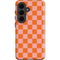 Orange Checkered Galaxy S26 Plus Impact Case