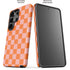 Orange Checkered Galaxy S26 Ultra Impact Case