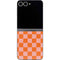 Orange Checkered Galaxy Z Flip6 Skin